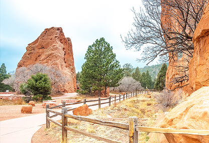the Garden of the Gods park in Colorado Springs